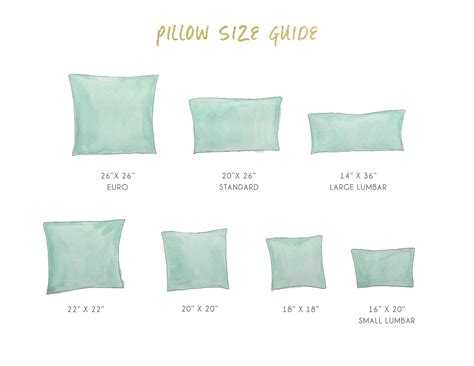 custom couch pillows with sizes.